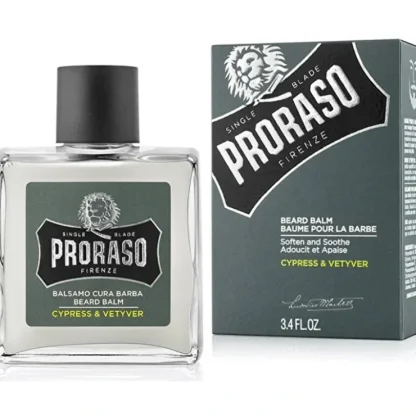 Proraso Beard Balm For Stubble Beards Fragrance Cypress & Vetyver 100ml - Fresh Bloom Skin - Premium Skincare Solutions for Nourished, Hydrated, and Radiant Skin Every Day