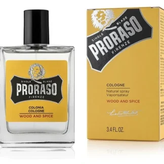 Proraso Eau De Tologne Wood & Spice 100ml - Fresh Bloom Skin - Premium Skincare Solutions for Nourished, Hydrated, and Radiant Skin Every Day