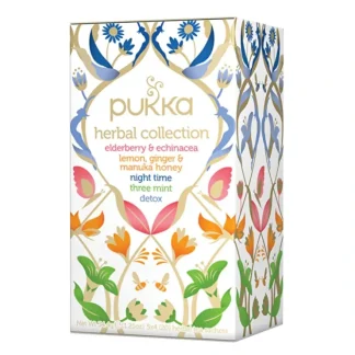 Pukka Organic Herbal Collection (5 Flavours) x 20 Tea Bags - Fresh Bloom Skin - Premium Skincare Solutions for Nourished, Hydrated, and Radiant Skin Every Day