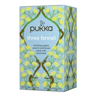 Pukka Organic Three Fennel x 20 Tea Bags - Fresh Bloom Skin - Premium Skincare Solutions for Nourished, Hydrated, and Radiant Skin Every Day