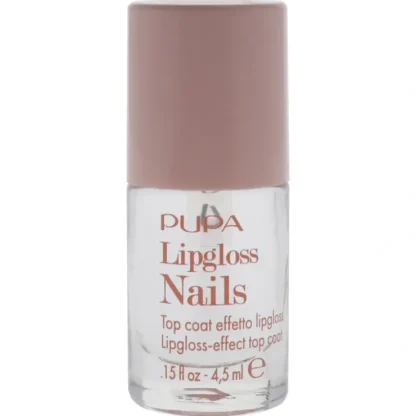 Pupa Milano Lipgloss Nails Top Coat - 100 Clear by Pupa Milano for Women - 0.15 oz Nail Polish - Fresh Bloom Skin - Premium Skincare Solutions for Nourished, Hydrated, and Radiant Skin Every Day