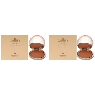 Pure Light Compact Illuminating Powder- Lustre by Delilah for Women - 0.34 oz Powder - Pack of 2 - Fresh Bloom Skin - Premium Skincare Solutions for Nourished, Hydrated, and Radiant Skin Every Day