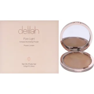 Pure Light Compact Illuminating Powder - Aura by Delilah for Women - 0.34 oz Powder - Fresh Bloom Skin - Premium Skincare Solutions for Nourished, Hydrated, and Radiant Skin Every Day