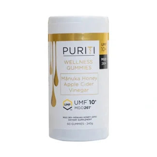 PURITI Wellness Gummies Manuka Honey Apple Cider Vinegar (MGO 261+/UMF10+) (60 Gummies) 240g - Fresh Bloom Skin - Premium Skincare Solutions for Nourished, Hydrated, and Radiant Skin Every Day