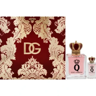 Q by Dolce and Gabbana for Women - 2 Pc Gift Set 1.7oz EDP Spray, 0.17oz EDP Spray - Fresh Bloom Skin - Premium Skincare Solutions for Nourished, Hydrated, and Radiant Skin Every Day