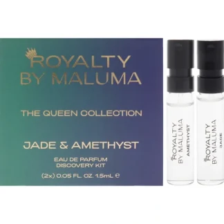 Queens by Royalty By Maluma for Women - 2 Pc Mini Gift Set 0.05oz Jade EDP Spray, 0.05oz Amethyst EDP Spray - Fresh Bloom Skin - Premium Skincare Solutions for Nourished, Hydrated, and Radiant Skin Every Day
