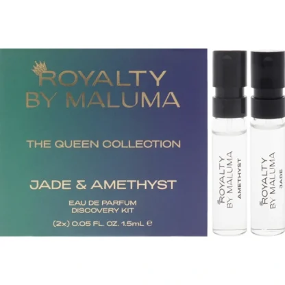Queens by Royalty By Maluma for Women - 2 Pc Mini Gift Set 0.05oz Jade EDP Spray, 0.05oz Amethyst EDP Spray - Fresh Bloom Skin - Premium Skincare Solutions for Nourished, Hydrated, and Radiant Skin Every Day