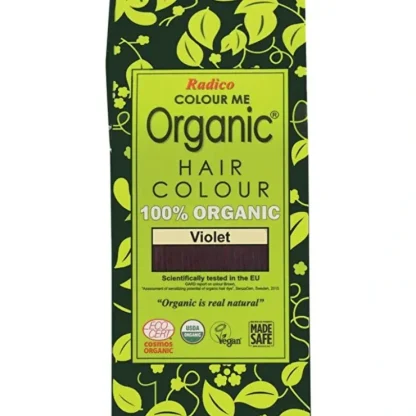 Radico Colour Me Organic Hair Colour Powder - Violet 100g - Fresh Bloom Skin - Premium Skincare Solutions for Nourished, Hydrated, and Radiant Skin Every Day
