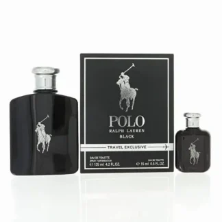 Ralph Lauren Polo Black 2pc Set - Eau De Toilette & Travel Spray 15ml 125ml - Fresh Bloom Skin - Premium Skincare Solutions for Nourished, Hydrated, and Radiant Skin Every Day