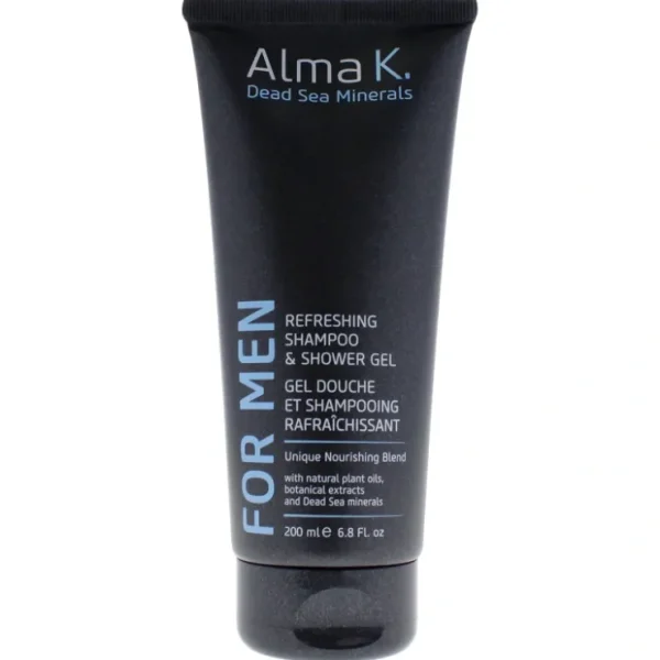 Refreshing Shampoo and Shower Gel by Alma K for Men - 6.8 oz Shampoo - Fresh Bloom Skin - Premium Skincare Solutions for Nourished, Hydrated, and Radiant Skin Every Day