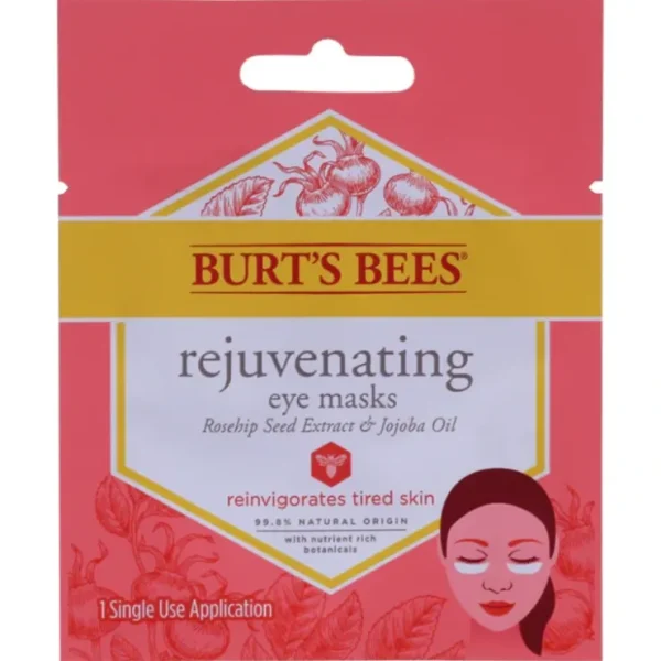 Rejuvenating Eye Mask by Burts Bees for Women - 0.02 oz Eye Mask - Fresh Bloom Skin - Premium Skincare Solutions for Nourished, Hydrated, and Radiant Skin Every Day