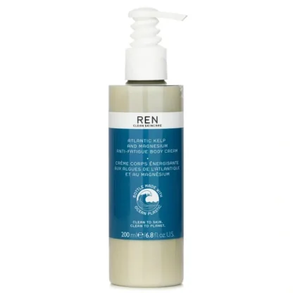 Ren Atlantic Kelp And Magnesium Anti Fatigue Body Cream 200ml/6.8oz - Fresh Bloom Skin - Premium Skincare Solutions for Nourished, Hydrated, and Radiant Skin Every Day