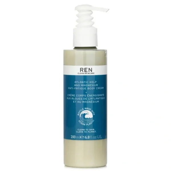 Ren Atlantic Kelp And Magnesium Anti Fatigue Body Cream 200ml/6.8oz - Fresh Bloom Skin - Premium Skincare Solutions for Nourished, Hydrated, and Radiant Skin Every Day