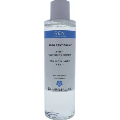 REN Rosa Centifolia 3-in-1 Cleansing Water by REN for Unisex - 6.8 oz Cleansing Water - Fresh Bloom Skin - Premium Skincare Solutions for Nourished, Hydrated, and Radiant Skin Every Day