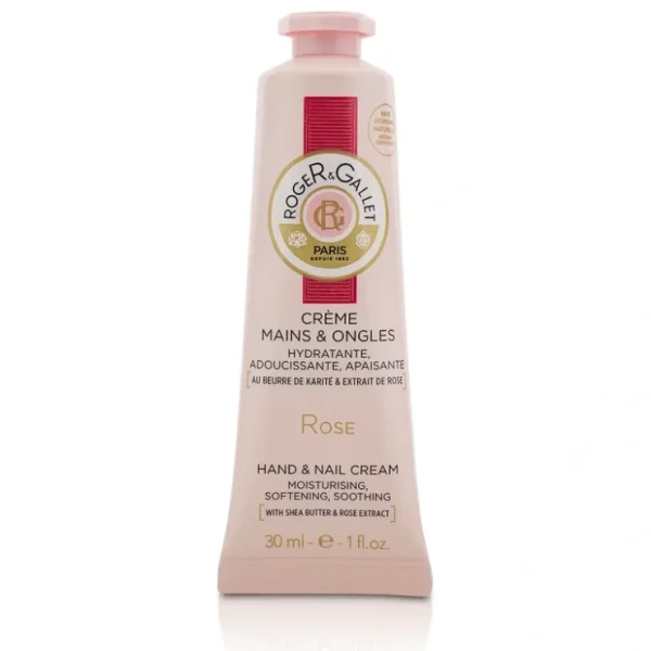 Roger & Gallet Rose Hand & Nail Cream 30ml/1oz - Fresh Bloom Skin - Premium Skincare Solutions for Nourished, Hydrated, and Radiant Skin Every Day