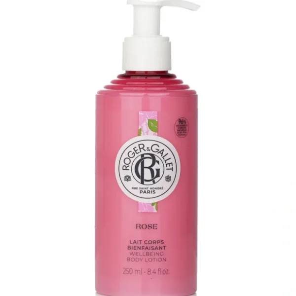 Roger & Gallet Rose Wellbeing Body Lotion 250ml/8.4oz - Fresh Bloom Skin - Premium Skincare Solutions for Nourished, Hydrated, and Radiant Skin Every Day