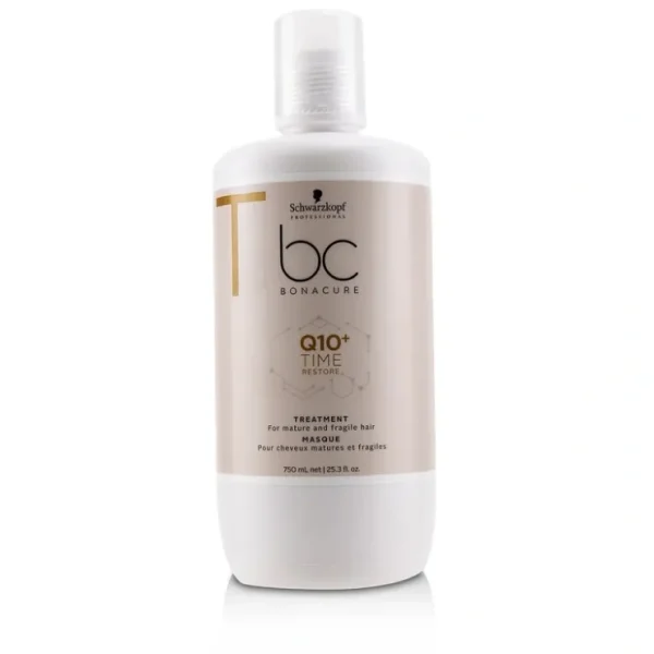 Schwarzkopf BC Bonacure Q10+ Time Restore Treatment (For Mature and Fragile Hair) 750ml/25.3oz - Fresh Bloom Skin - Premium Skincare Solutions for Nourished, Hydrated, and Radiant Skin Every Day