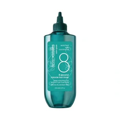 Seven Wonders Natural Hair Care 8 Second Miracle Hair Mask Enriched with Coconut Oil 150ml - Fresh Bloom Skin - Premium Skincare Solutions for Nourished, Hydrated, and Radiant Skin Every Day