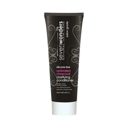 Seven Wonders Natural Hair Care Activated Charcoal Clarifying Conditioner 250ml - Fresh Bloom Skin - Premium Skincare Solutions for Nourished, Hydrated, and Radiant Skin Every Day