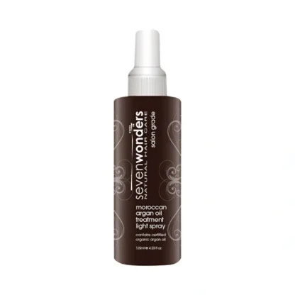 Seven Wonders Natural Hair Care Moroccan Argan Oil Treatment Light Spray 125ml - Fresh Bloom Skin - Premium Skincare Solutions for Nourished, Hydrated, and Radiant Skin Every Day