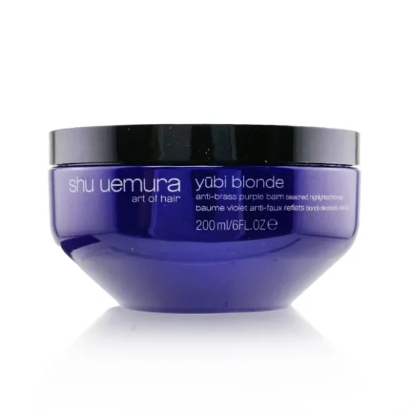 Shu Uemura Yubi Blonde Anti-Brass Purple Balm (Hair Mask) - Bleached, Highlighted Blondes 200ml/6oz - Fresh Bloom Skin - Premium Skincare Solutions for Nourished, Hydrated, and Radiant Skin Every Day