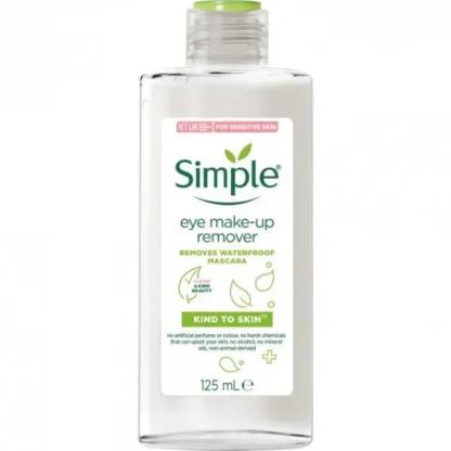 Simple Kind To Skin Eye Makeup Remover 125ml - Fresh Bloom Skin - Premium Skincare Solutions for Nourished, Hydrated, and Radiant Skin Every Day