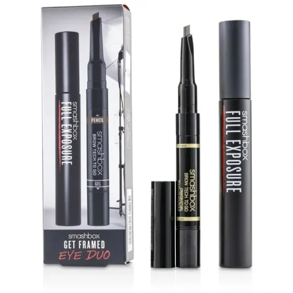Smashbox Get Framed Eye Duo Set : ( 1x Full Exposure Mascara, 1x Brow Tech To Go) 2pcs - Fresh Bloom Skin - Premium Skincare Solutions for Nourished, Hydrated, and Radiant Skin Every Day
