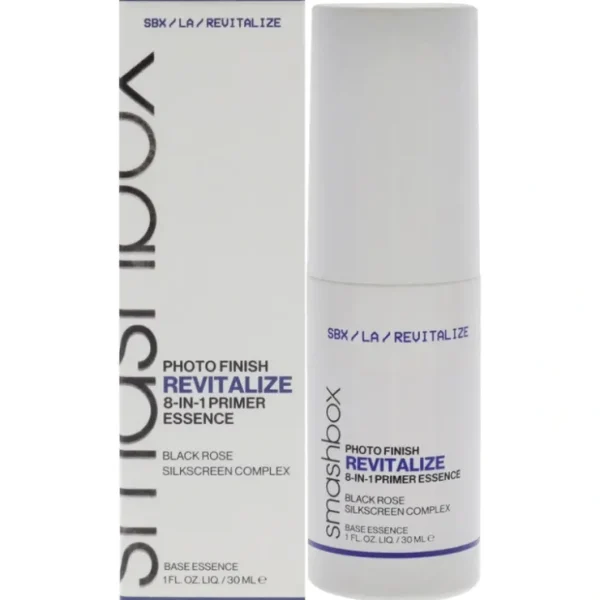 Smashbox Photo Finish Revitalize 8 in 1 Primer Essence by Smashbox for Women - 1 oz Primer - Fresh Bloom Skin - Premium Skincare Solutions for Nourished, Hydrated, and Radiant Skin Every Day