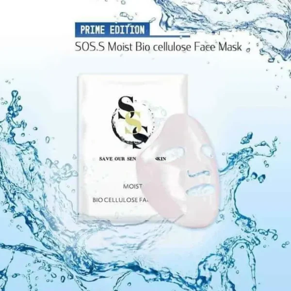 SOSS SOSS Artificial Cellular Bio-Cellulose Moisturizing Mask (5pcs) Fixed - Fresh Bloom Skin - Premium Skincare Solutions for Nourished, Hydrated, and Radiant Skin Every Day