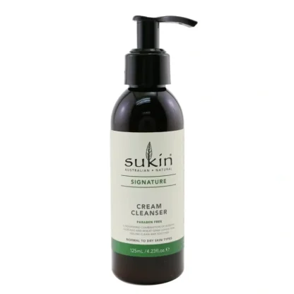 Sukin Signature Cream Cleanser (Normal To Dry Skin Types) 125ml/4.23oz - Fresh Bloom Skin - Premium Skincare Solutions for Nourished, Hydrated, and Radiant Skin Every Day
