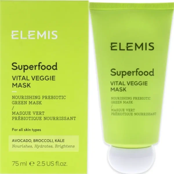 Superfood Vital Veggie Mask by Elemis for Unisex - 2.5 oz Mask - Fresh Bloom Skin - Premium Skincare Solutions for Nourished, Hydrated, and Radiant Skin Every Day