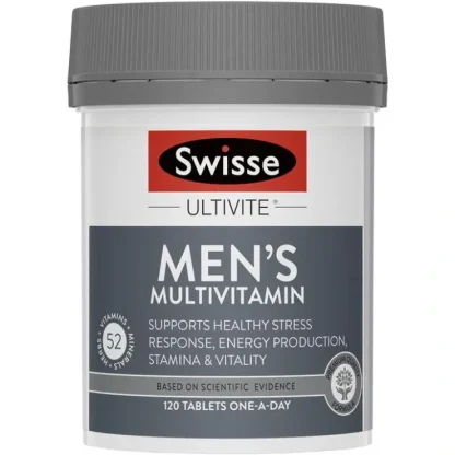 Swisse Men's Ultivite Multivitamin 120 Tablets - Fresh Bloom Skin - Premium Skincare Solutions for Nourished, Hydrated, and Radiant Skin Every Day