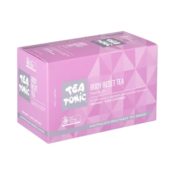 Tea Tonic Organic Body Reset Tea x 20 Tea Bags - Fresh Bloom Skin - Premium Skincare Solutions for Nourished, Hydrated, and Radiant Skin Every Day