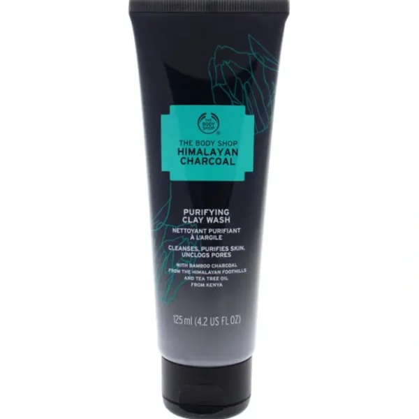 The Body Shop Himalayan Charcoal Purifying Clay Wash by The Body Shop for Women - 4.2 oz Cleanser - Fresh Bloom Skin - Premium Skincare Solutions for Nourished, Hydrated, and Radiant Skin Every Day