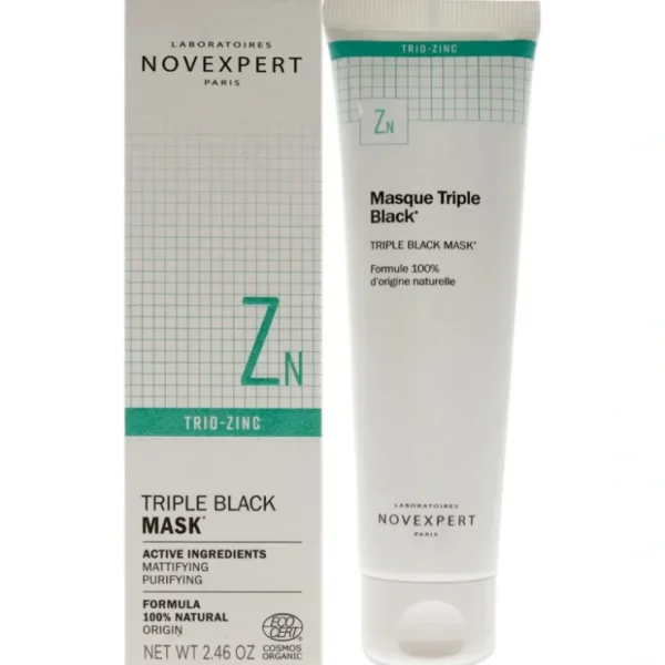 Triple Black Mask by Novexpert for Women - 2.46 oz Mask - Fresh Bloom Skin - Premium Skincare Solutions for Nourished, Hydrated, and Radiant Skin Every Day