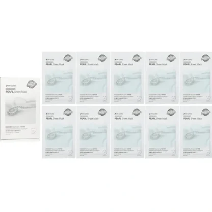 3W Clinic Mask Sheet - Essential Up Pearl 10pcs x 25ml - Fresh Bloom Skin - Premium Skincare Solutions for Nourished, Hydrated, and Radiant Skin Every Day