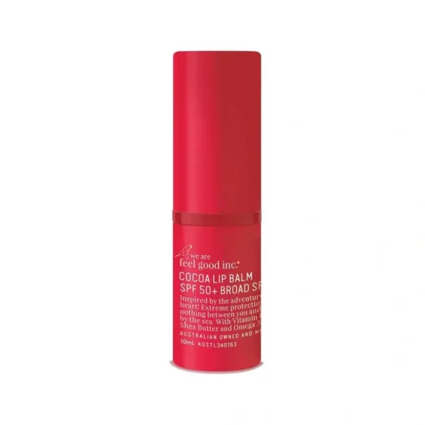 We Are Feel Good Inc. Cocoa Lip Balm SPF50+ 10ml - Fresh Bloom Skin - Premium Skincare Solutions for Nourished, Hydrated, and Radiant Skin Every Day