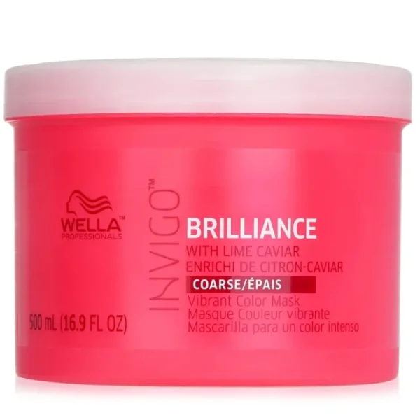 Wella Invigo Brilliance Vibrant Color Mask - # Coarse 500ml/16.9oz - Fresh Bloom Skin - Premium Skincare Solutions for Nourished, Hydrated, and Radiant Skin Every Day