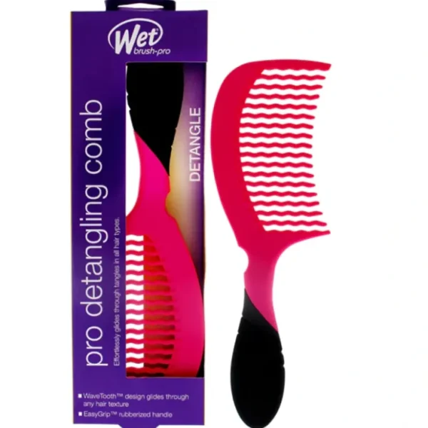 Wet Brush Pro Detangling Comb - Pink by Wet Brush for Unisex - 1 Pc Comb - Fresh Bloom Skin - Premium Skincare Solutions for Nourished, Hydrated, and Radiant Skin Every Day