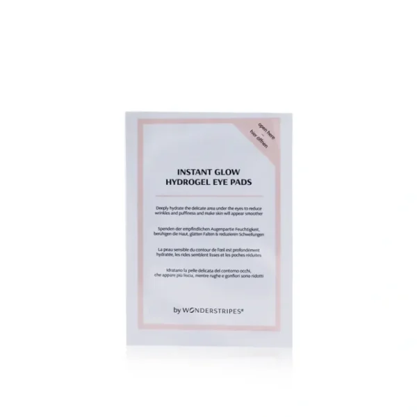 WONDERSTRIPES Instant Glow Hydrogel Eye Pads 5x2pads - Fresh Bloom Skin - Premium Skincare Solutions for Nourished, Hydrated, and Radiant Skin Every Day