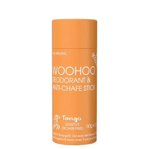Woohoo Deodorant & Anti-Chafe Stick Tango (Sensitive Bicarb Free) 60g - Fresh Bloom Skin - Premium Skincare Solutions for Nourished, Hydrated, and Radiant Skin Every Day