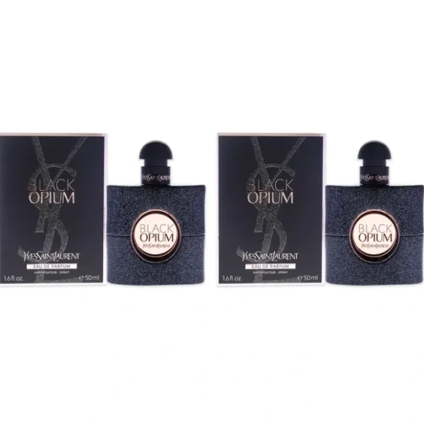 Yves Saint Laurent Black Opium by Yves Saint Laurent for Women - 1.6 oz EDP Spray - Pack of 2 - Fresh Bloom Skin - Premium Skincare Solutions for Nourished, Hydrated, and Radiant Skin Every Day
